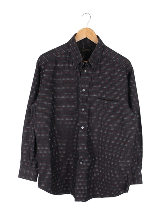 Luca diMarco Other - Vintage Luca di Marco Italy Button Up Shirt Black Striped Men's Size Medium